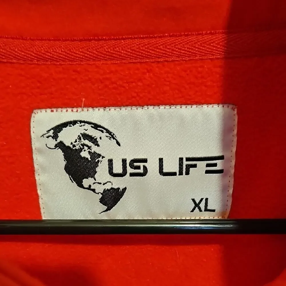 US Life Red Fleece Jacket XL